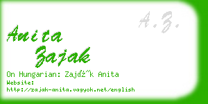 anita zajak business card